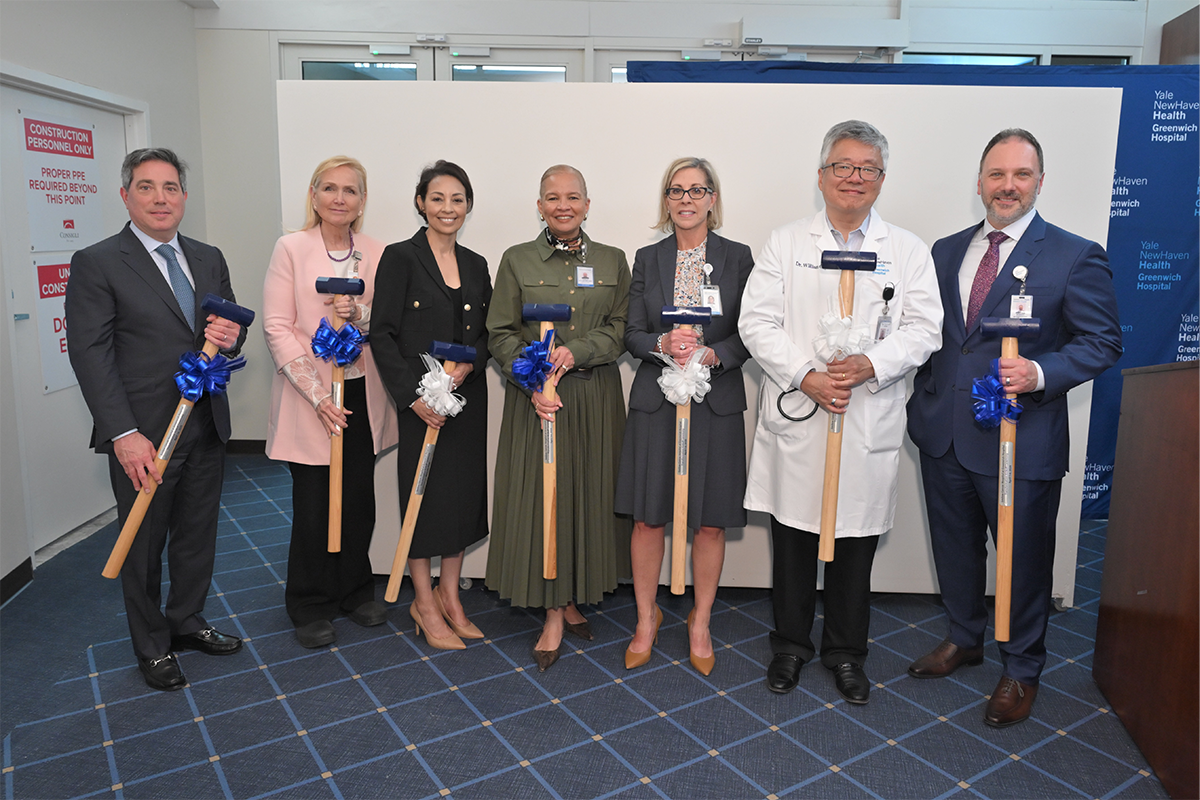 smilow hospital greenwich wallbreaking event