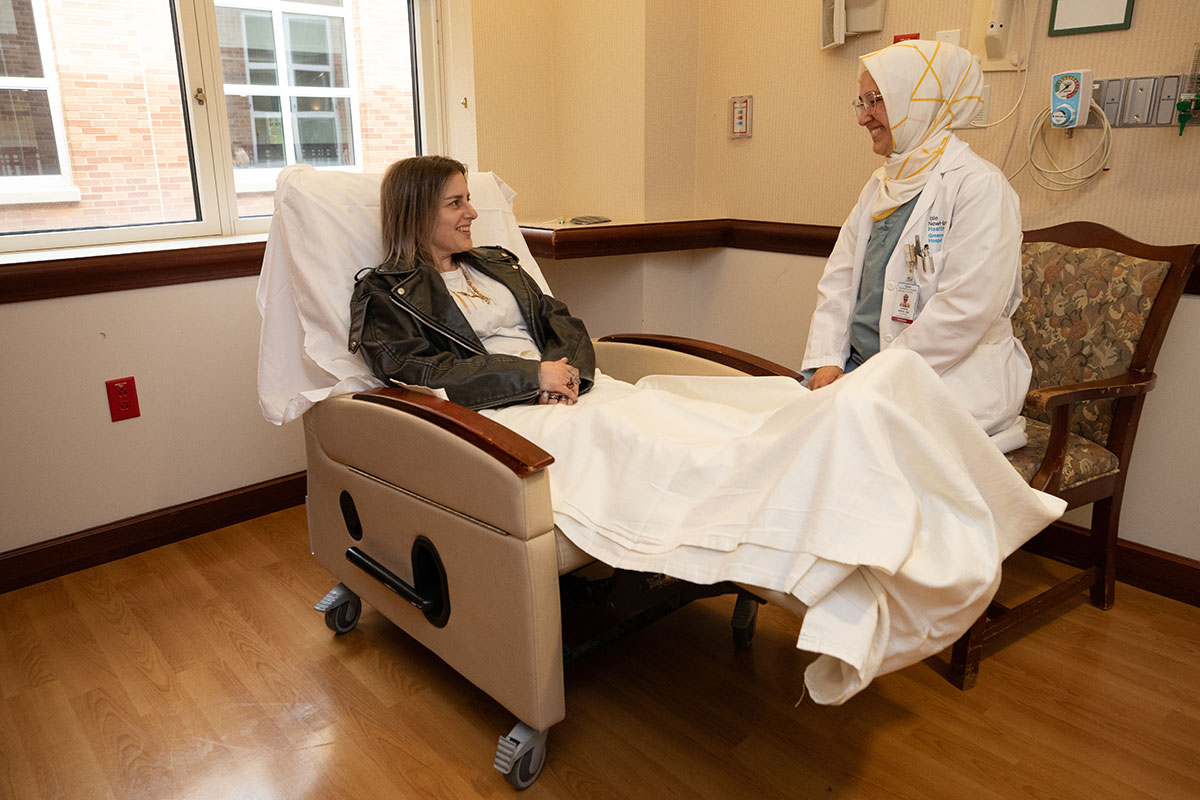 Dr. Omur and Patient
