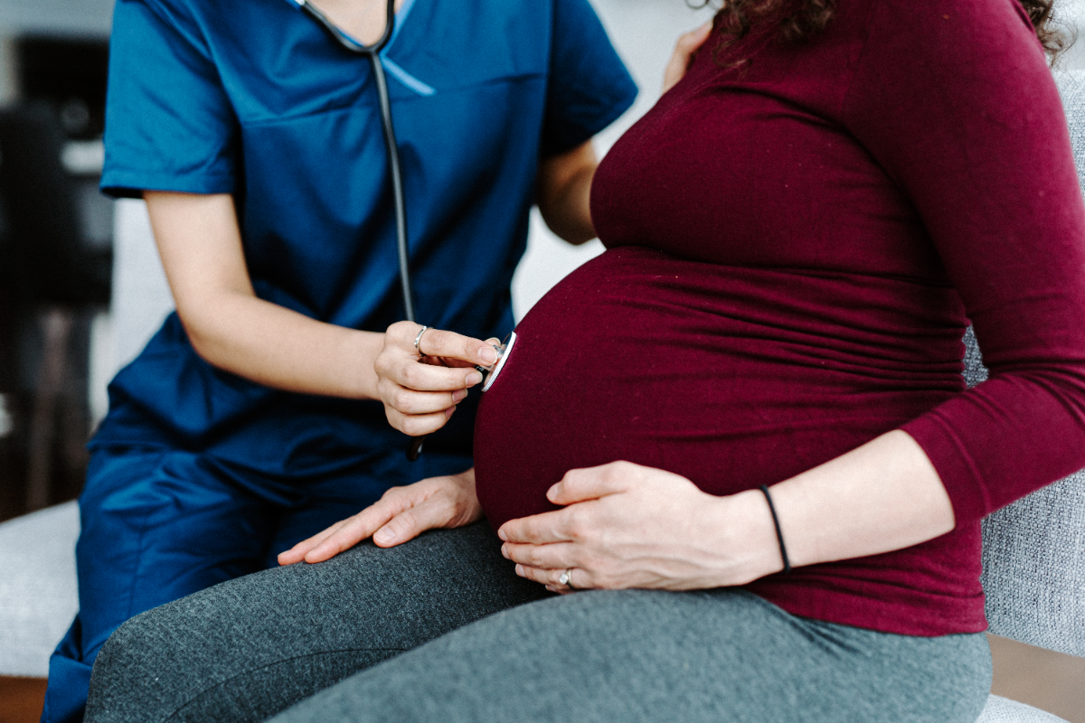 Pregnant Woman Receiving Care