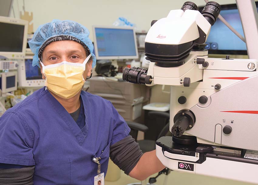 Suresh Mandava, MD, eye surgeon at the Helmsley Ambulatory Surgical Center in Holly Hill