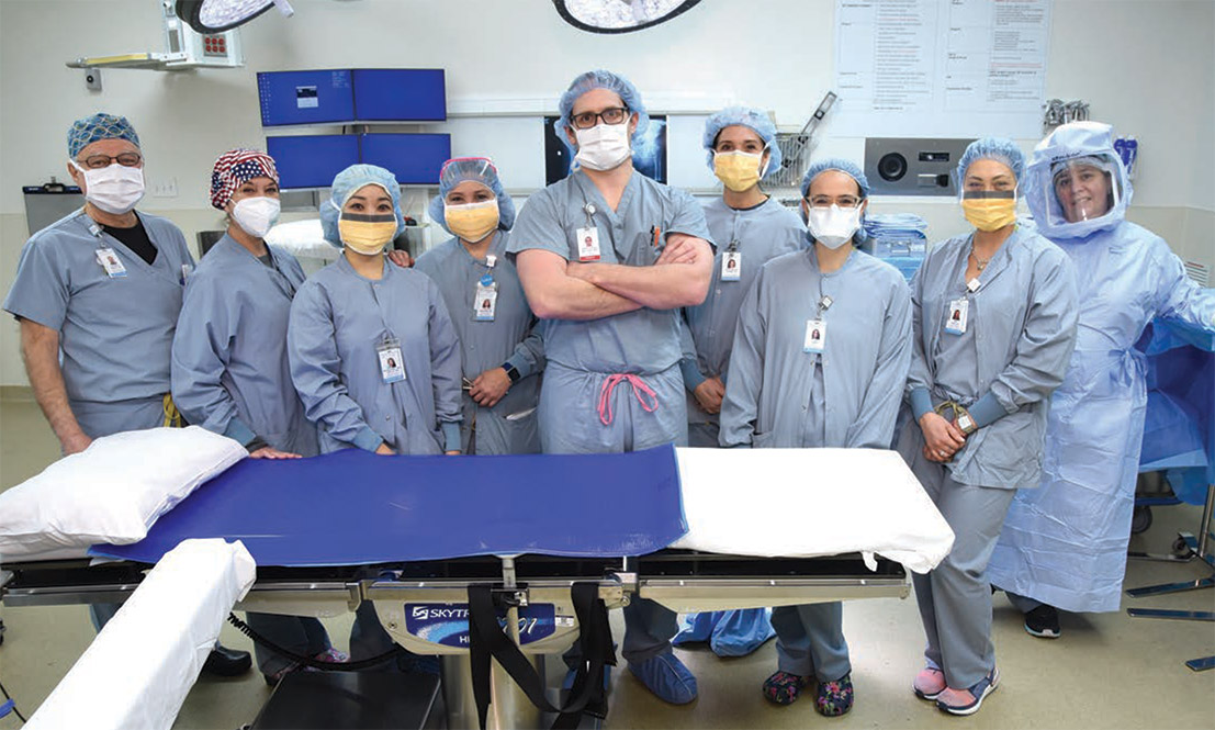 Orthopedic surgeon Christopher Mattern, MD, and team