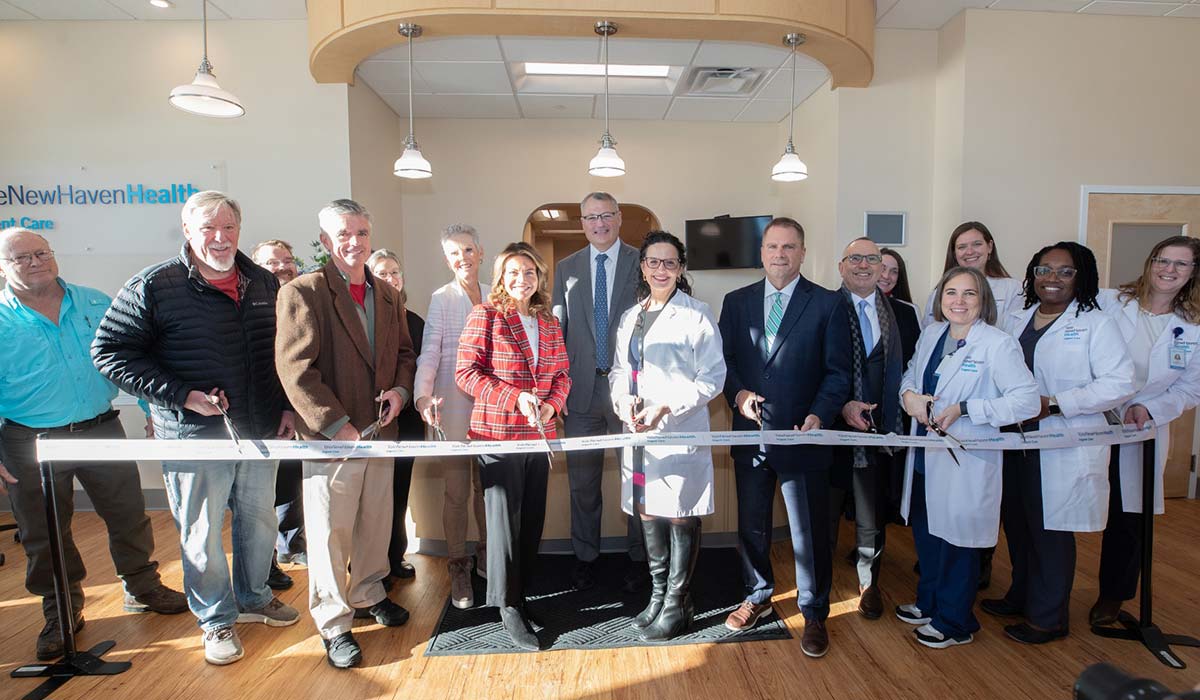 YNHHS leaders recently celebrated the opening of the newest urgent care center in Clinton.