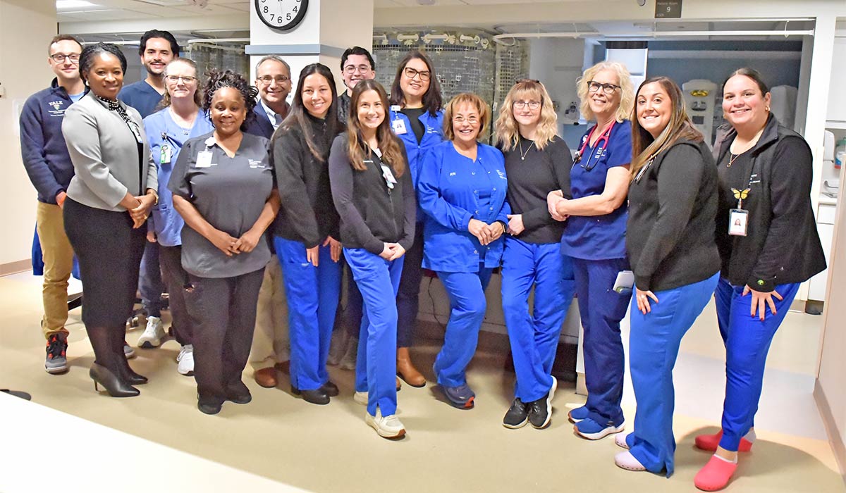 Staff and leaders with L+M’s NICU