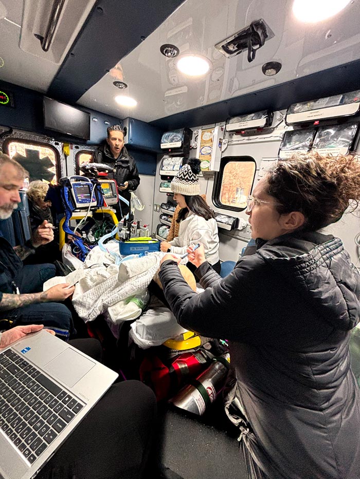 Simulated pediatric transport