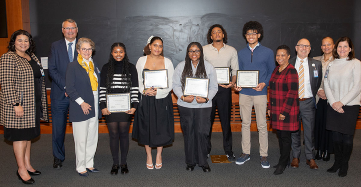 Attending the YNHHS Black History Month Book Award ceremony