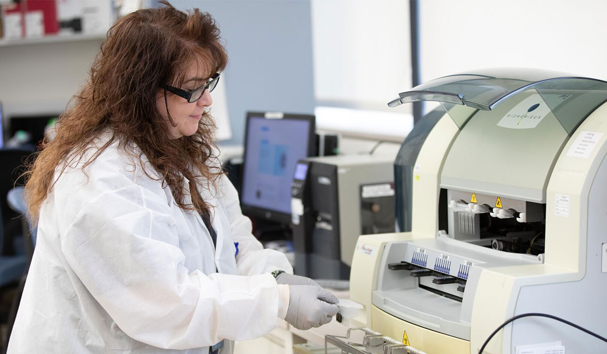 medical technologist Terri Constantinidi