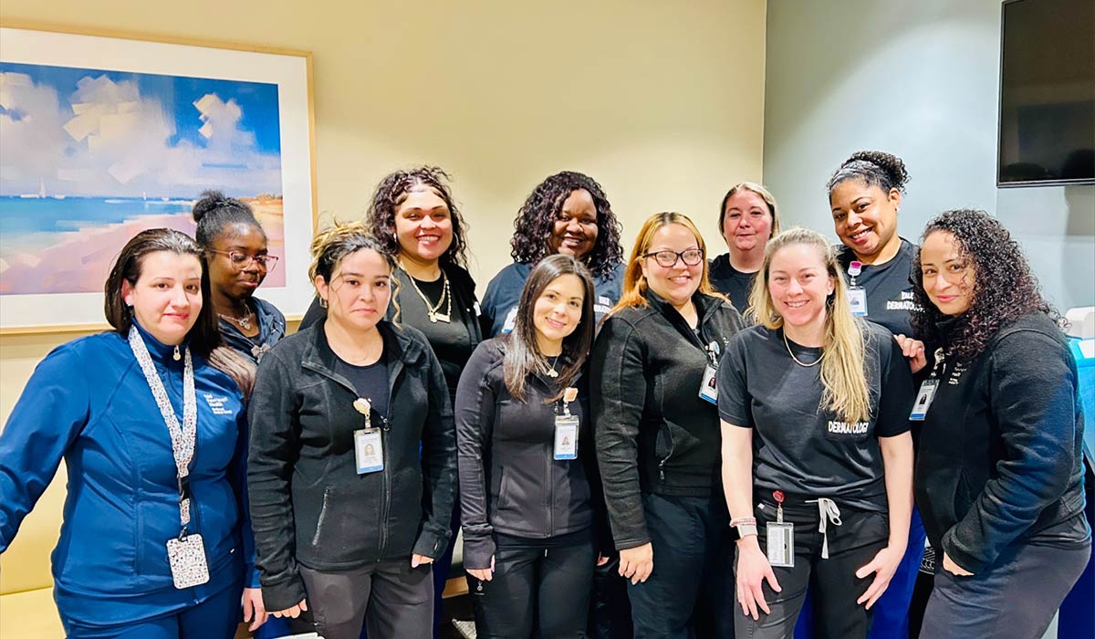 NEMG staff who marked Melanoma Awareness Month 
