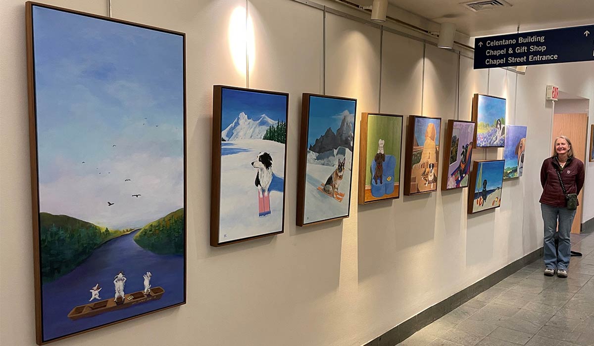 Artist Kat Kamen and her “Dreaming” Art Corridor