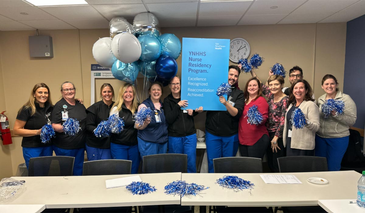 The American Nurses Credentialing Center (ANCC) Practice Transition Accreditation Program awarded reaccreditation to the YNHHS Nurse Residency Program