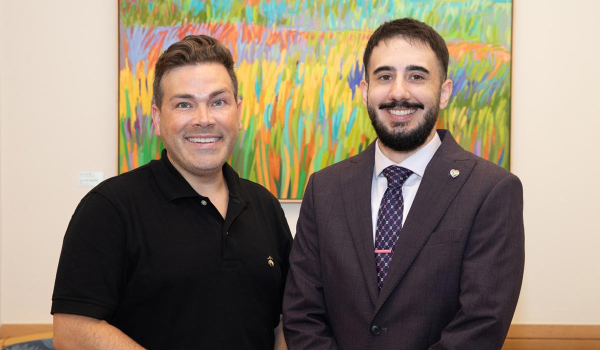 Nicholas Cairo-Devlin (left) and Lindsay Roehre