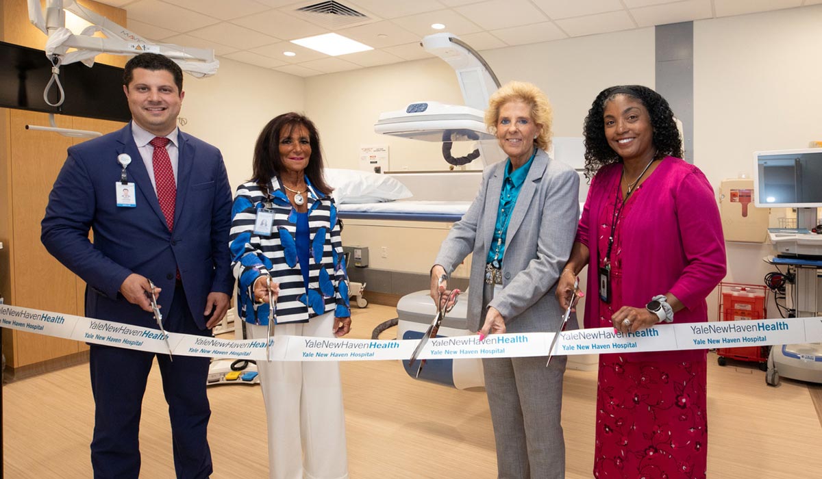 Cutting the ribbon for a new Radiology and Biomedical Imaging suite