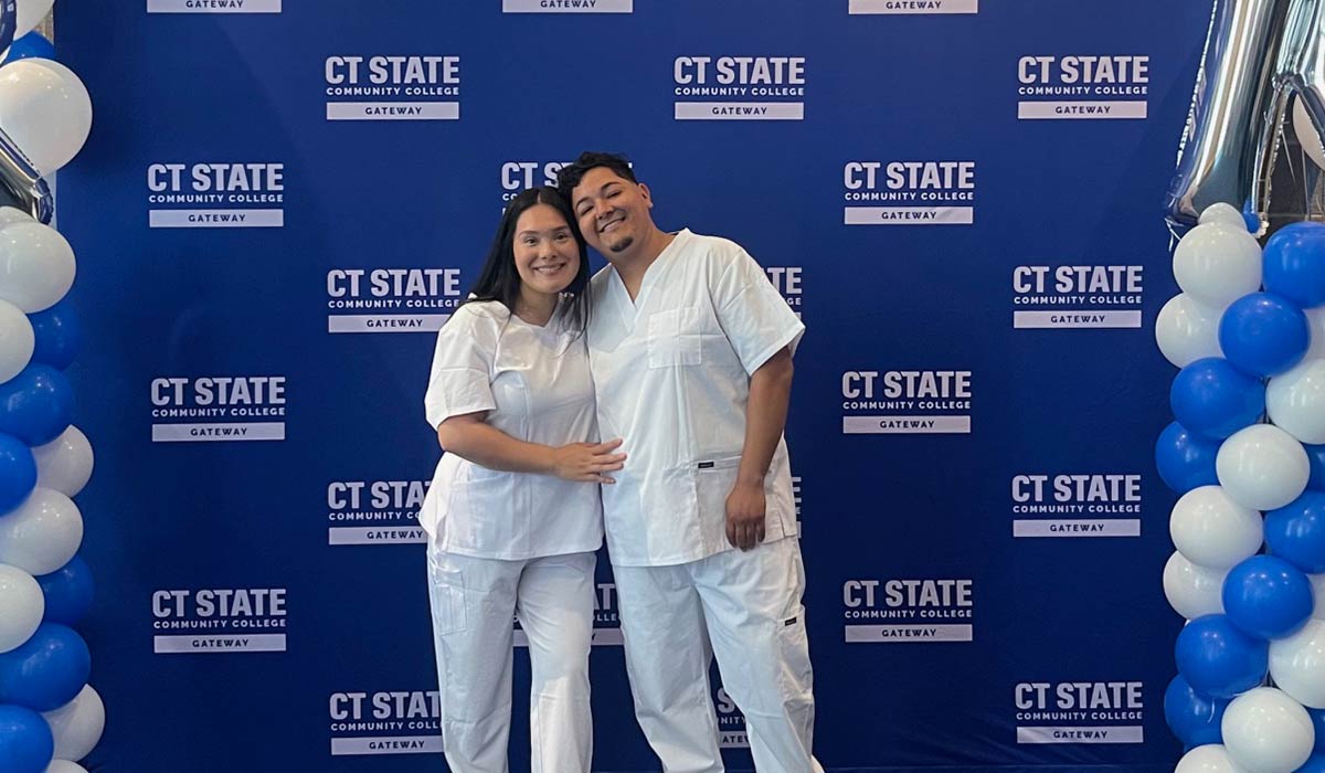 Michelle Flores, RN and Jorge Cuatlatoa Martinez, RN