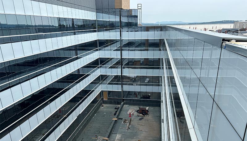 Roof top of building