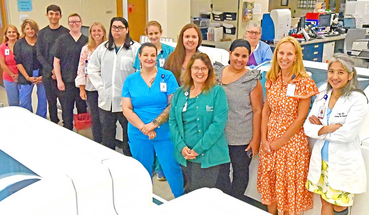 Westerly Hospital’s Lab team might be “behind the scenes,” but it is integral to safe, high-quality care.