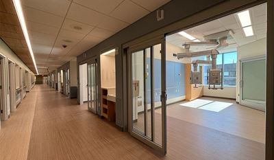 A patient room at the ANC.