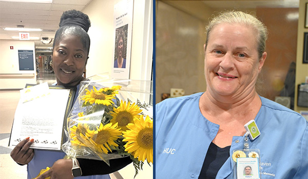 Dannessa Park, PCA, left, and Tracy Sawaryn, HUC