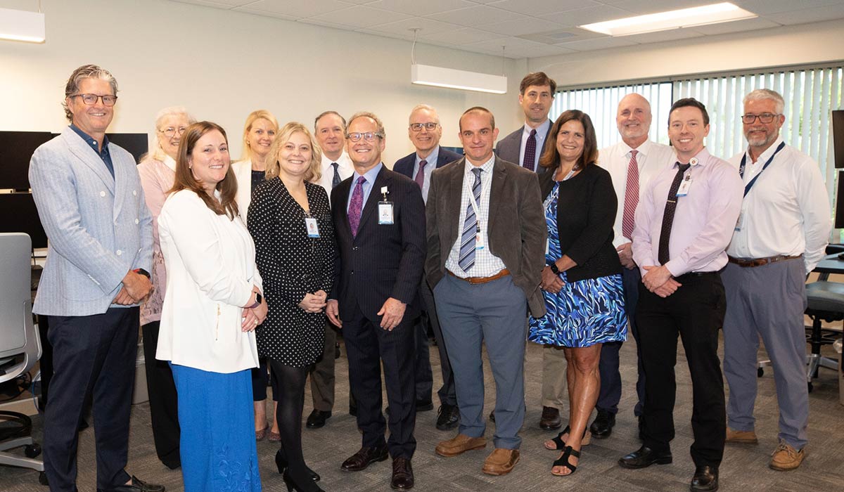 YNHHS leaders recently joined Tele-ICU team members