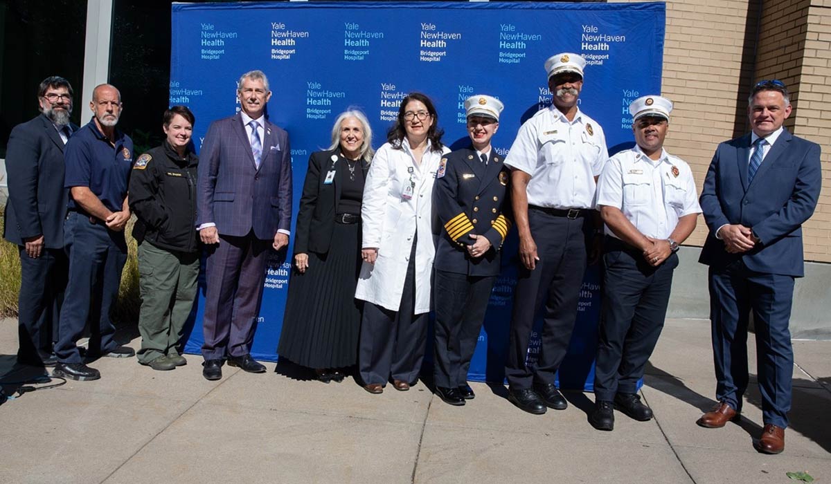 Bridgeport Hospital hosted a press conference with the state of Connecticut, city of Bridgeport and the Bridgeport Fire Department to raise awareness of the state’s new Fire Safe CT Initiative and of Fire Prevention Week in October.