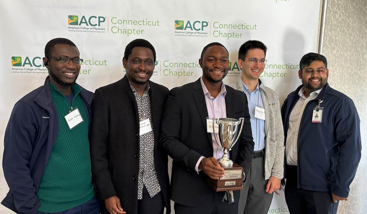 Yussif Issaka, MD, PGY 2; Sarpong Boateng, MD, PGY 3; Didien Meyahnwi, MD, PGY 2; Dmitry Egorov, MD, PGY 1; and Sameer Safi, MD, PGY 2.