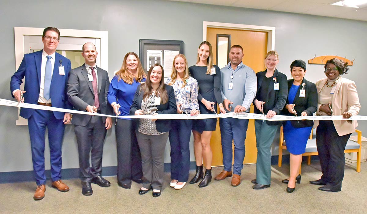 YNHHS Pharmacy recently held a ribbon cutting at L+M Hospital