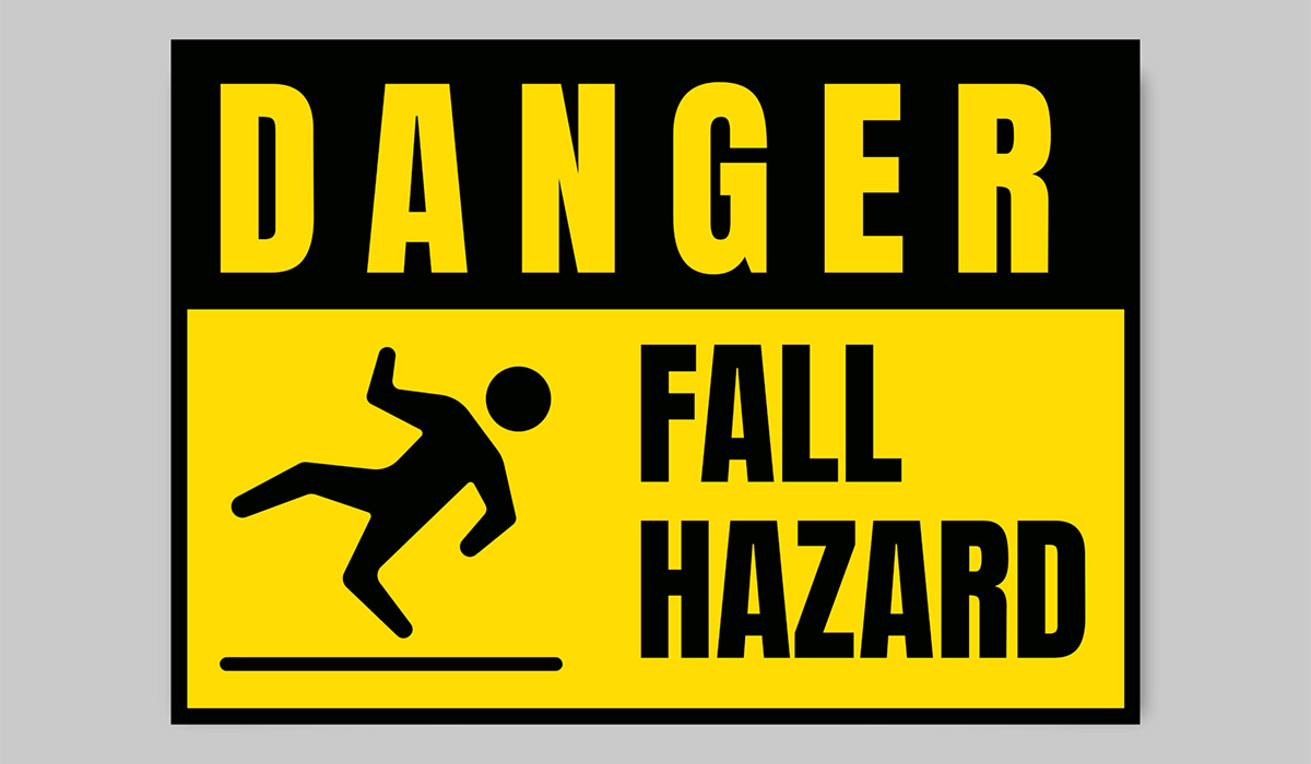 Danger Fall Hazard